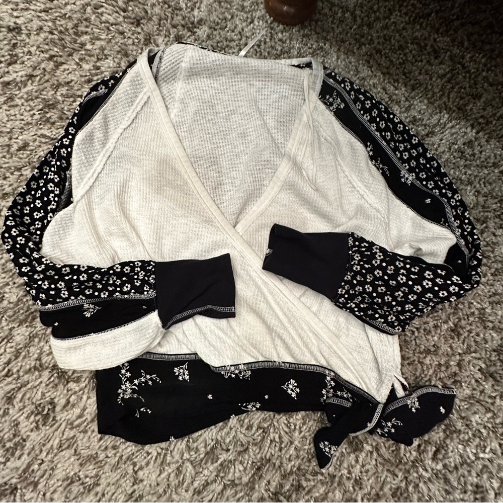 FREE PEOPLE wrap shirt